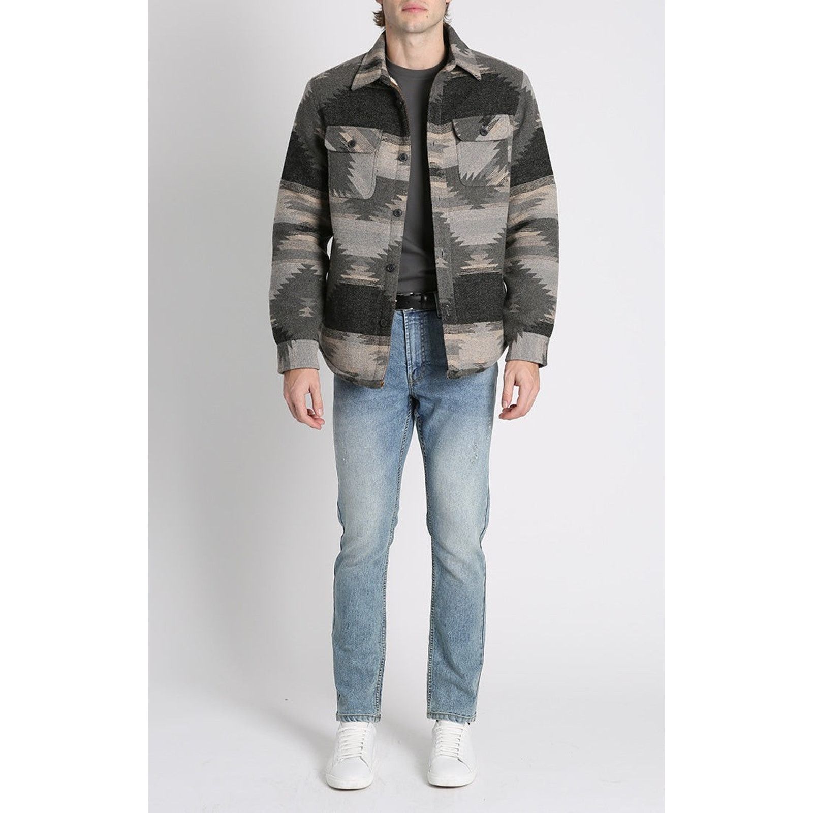 Other Jachs Mens Aztec Southwest Wool Sherpa Fleece Lined Jacket Size US XL / EU 56 / 4 - 1 Thumbnail