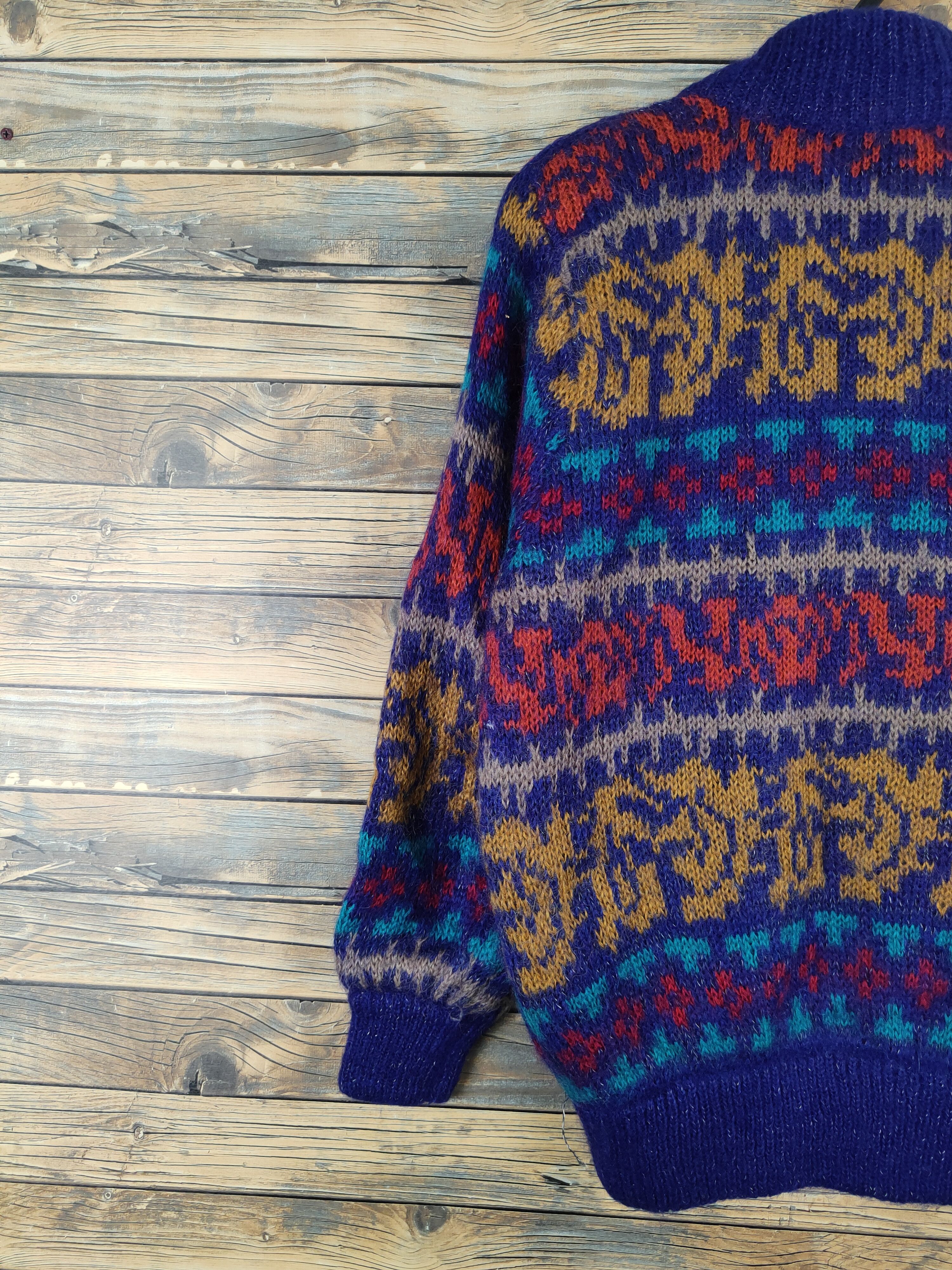 Japanese Brand Allen a Pieo vintage art japan Knitwear Sweaters #W1008 Size US M / EU 48-50 / 2 - 8 Thumbnail