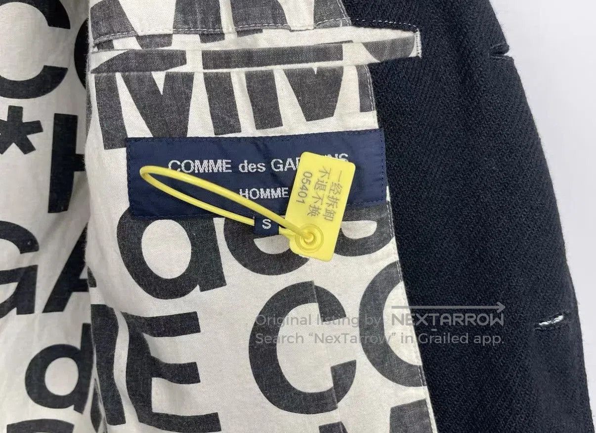 Comme des Garcons Homme Plus Black Lightweight Blazer Jacket Size S. Size US S / EU 44-46 / 1 - 6 Thumbnail