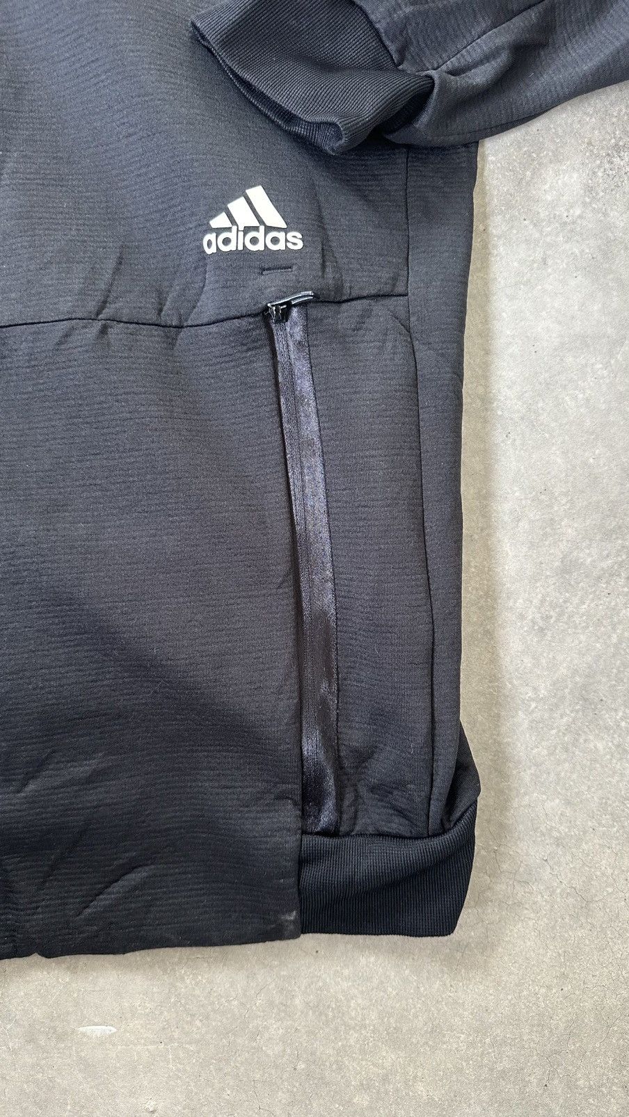 Adidas ADIDAS MIDZIPPER SWEATER Size US XL / EU 56 / 4 - 4 Thumbnail
