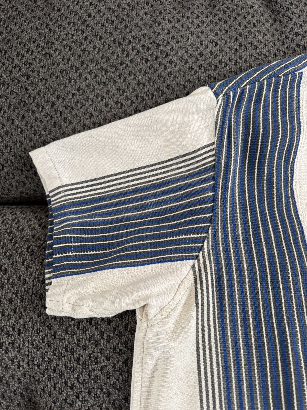 Bode BODE Early Collection 01423 Stripe Shirt Cotton Fringe L/XL Size US L / EU 52-54 / 3 - 5 Thumbnail