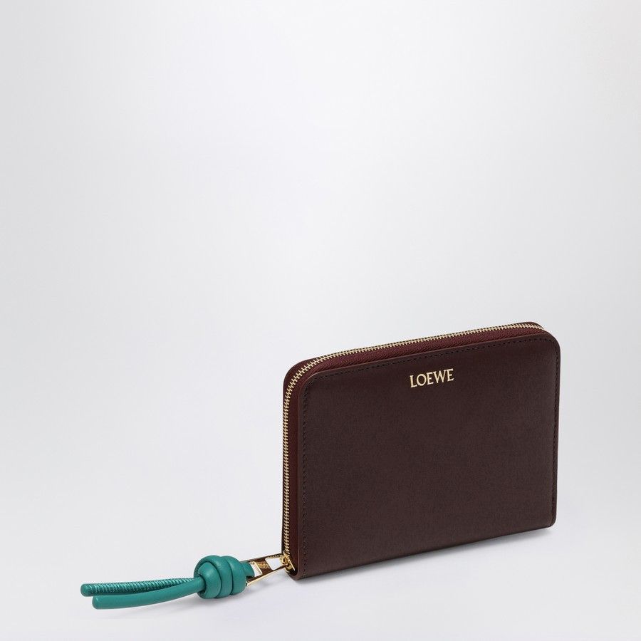 Loewe o1d2blof0824 Size: OS / Knot Compact Zipped Leather Wallet Size ONE SIZE - 1 Thumbnail