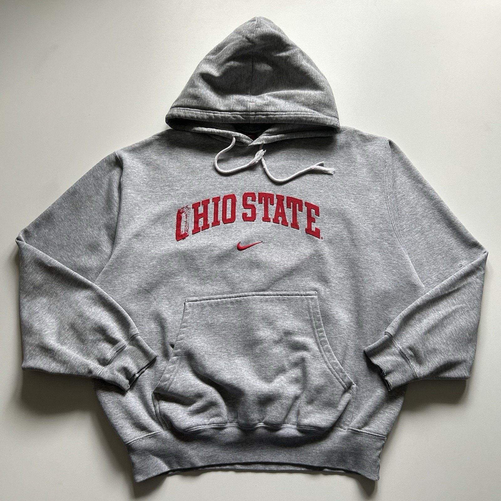 Vintage 90s Ohio State NCAA Nike Center Swoosh Hoodie Large