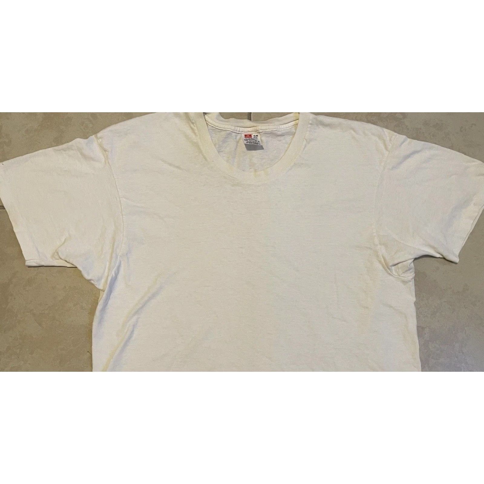 Hanes VINTAGE Hanes Faded Shirt M Grunge Biker Punk Skate Surf Trucker Mechanic Shirt Mens M White 80s 90s California Retro Rock Distressed Graphic Stitch Size US M / EU 48-50 / 2 - 4 Thumbnail