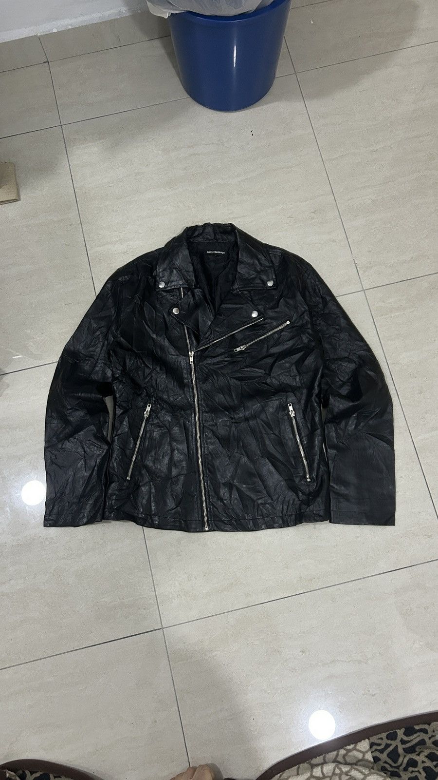 semanticdesign RARE🔥 SEMANTIC DESIGN LEATHER BIKER JACKET Size US L / EU 52-54 / 3 - 9 Thumbnail