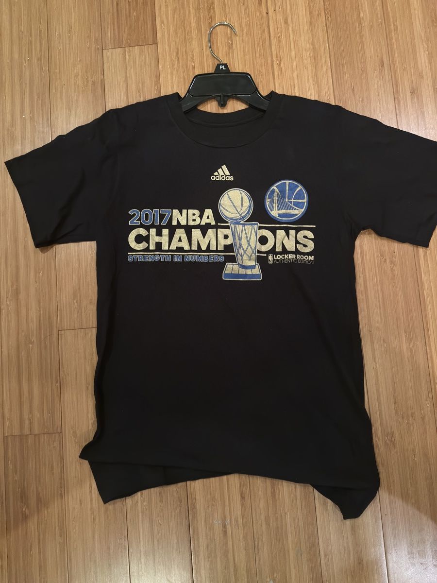 Adidas Vintage 2017 Warriors Nba Championship Shirt Size US S / EU 44-46 / 1 - 2 Thumbnail