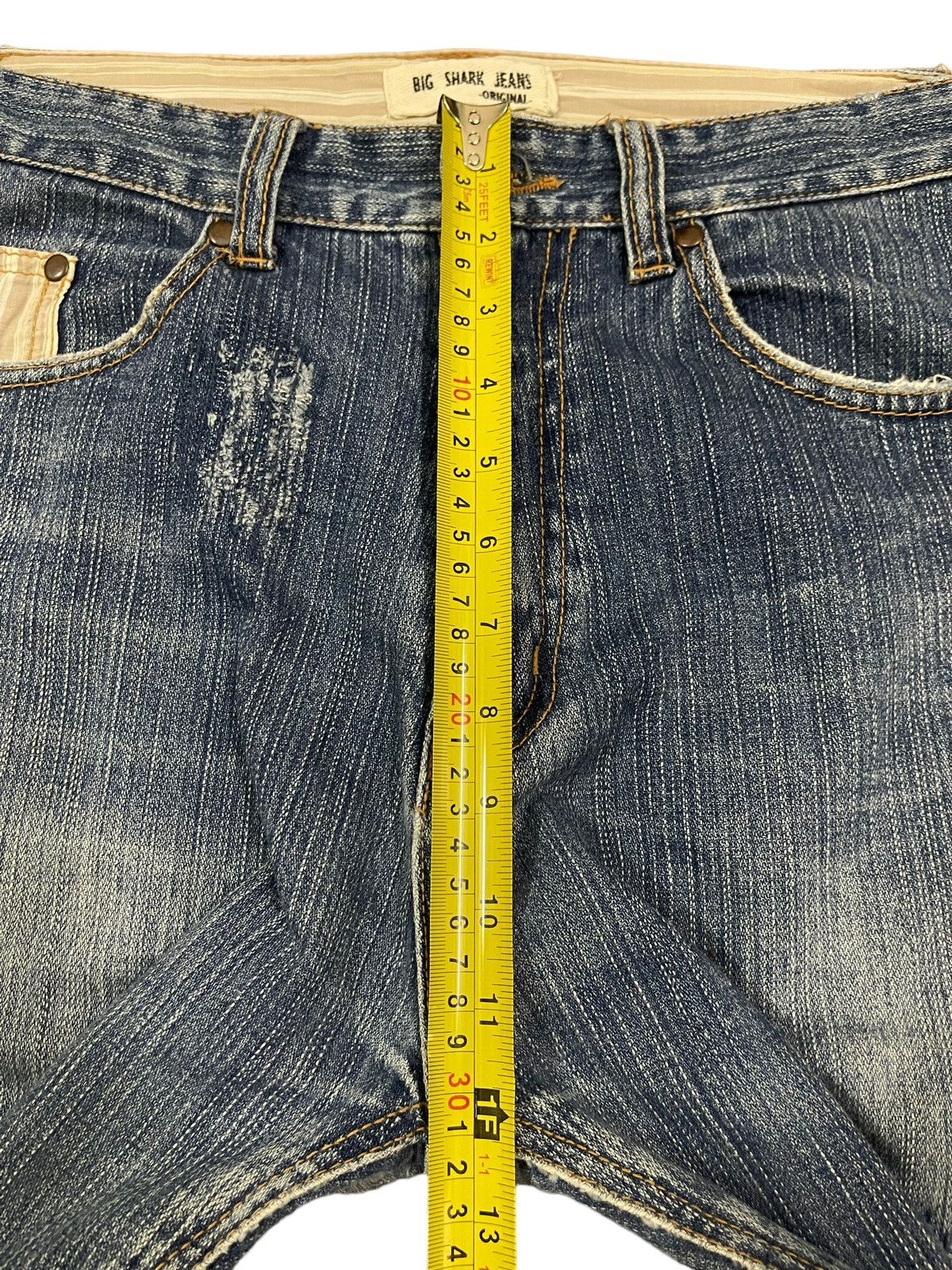 14th Addiction Vintage Japanese Brand Sashiko Distressed Baggy Jeans Size US 30 / EU 46 - 12 Thumbnail