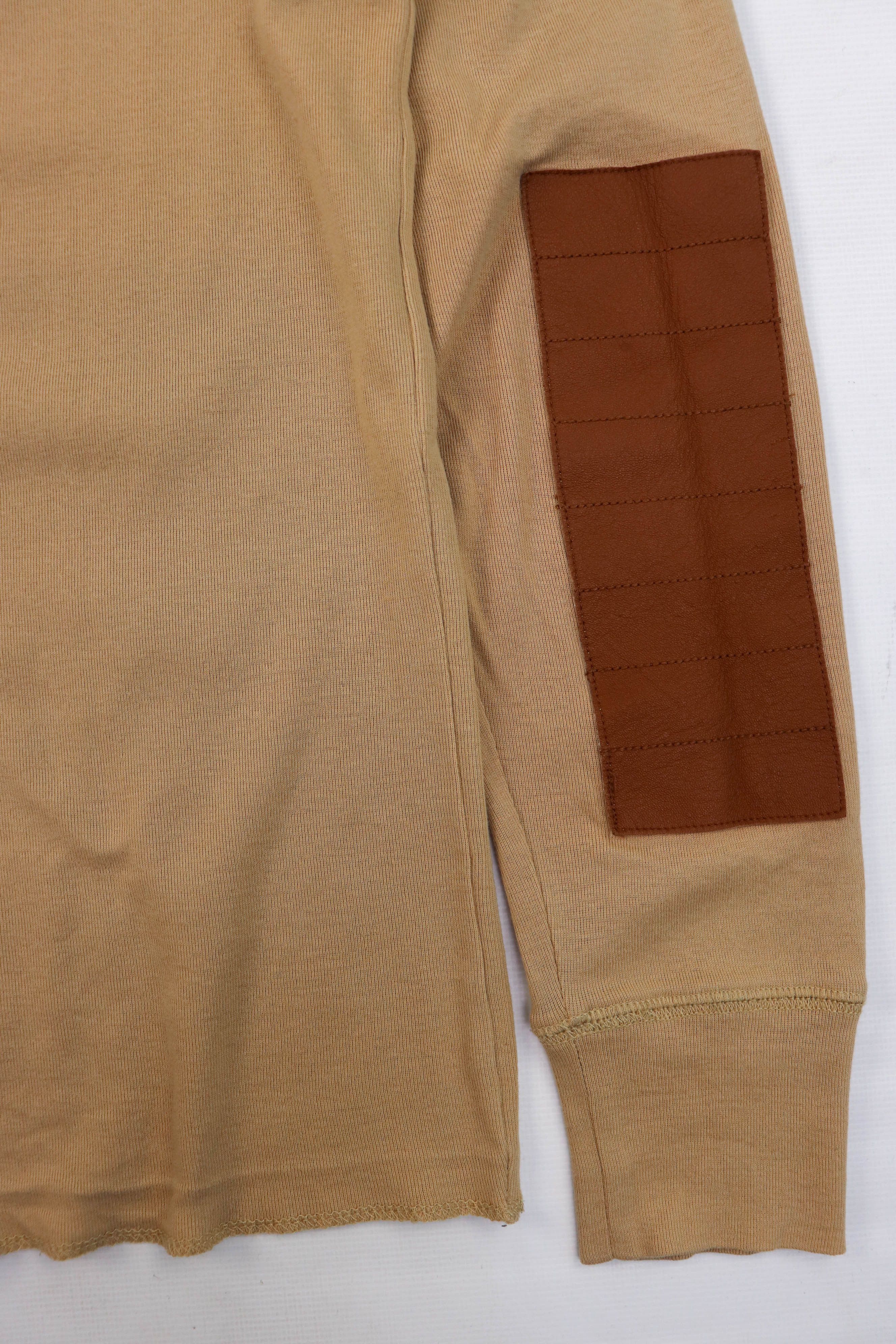 Polo Ralph Lauren Polo Ralph Lauren Beige Leather Elbow Patches Long Sleeve Size US L / EU 52-54 / 3 - 10 Thumbnail