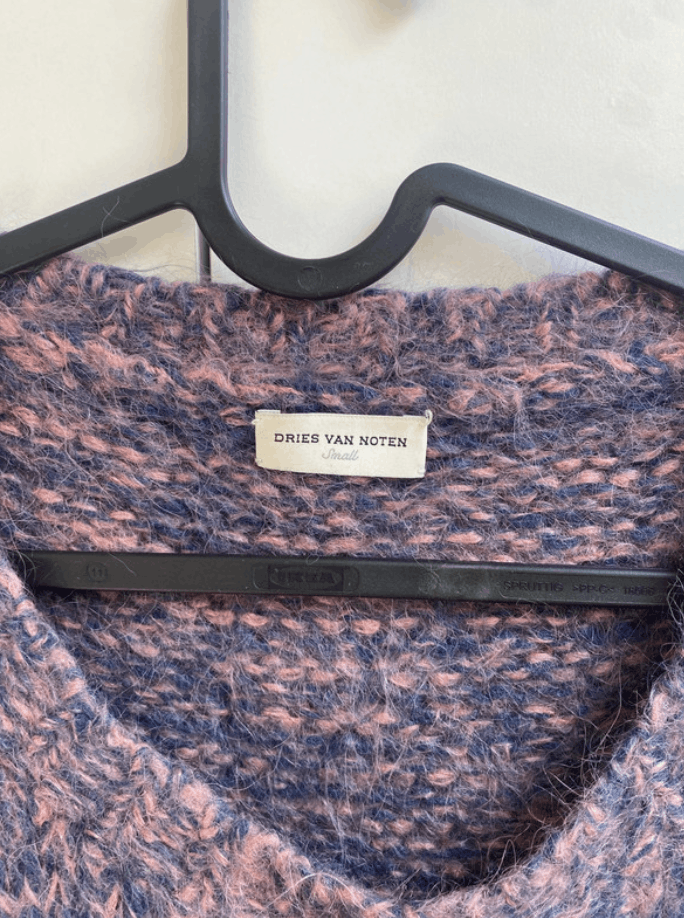 Dries Van Noten × Vintage Dries Van Noten jacket sweater knit jumper coat vest EX0044 Size L / US 10 / IT 46 - 5 Thumbnail