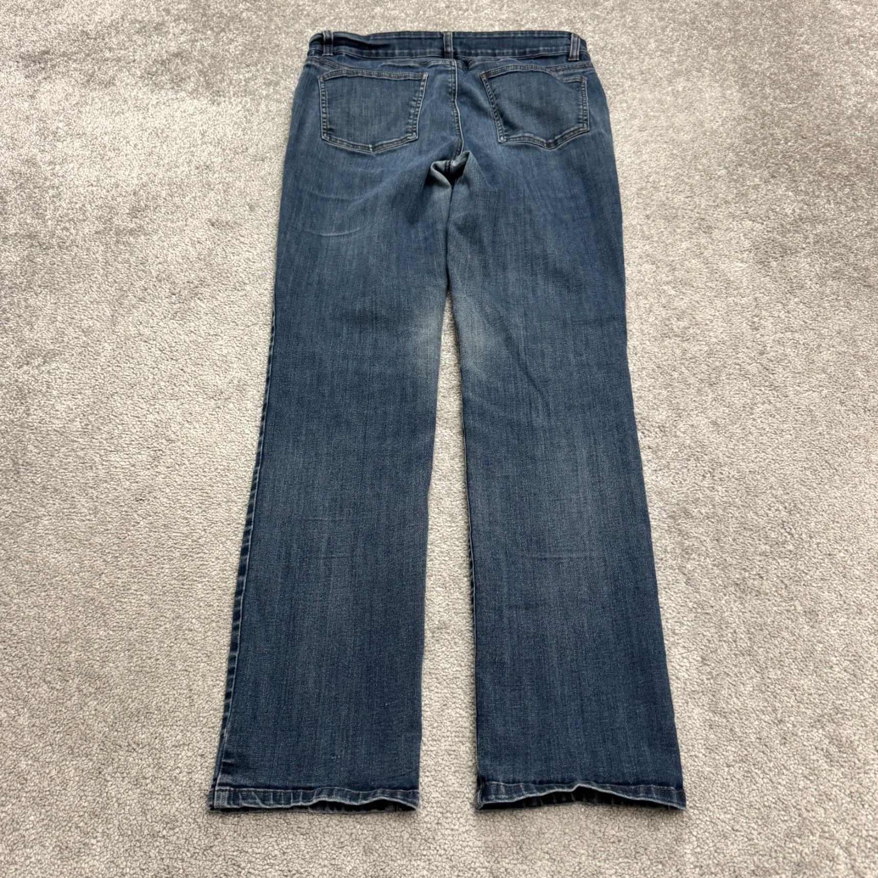 Eileen Fisher Eileen Fisher Jeans Womens 6 Blue Dark Wash Straight Leg Organic Cotton Denim Size 28" / US 6 / IT 42 - 2 Thumbnail
