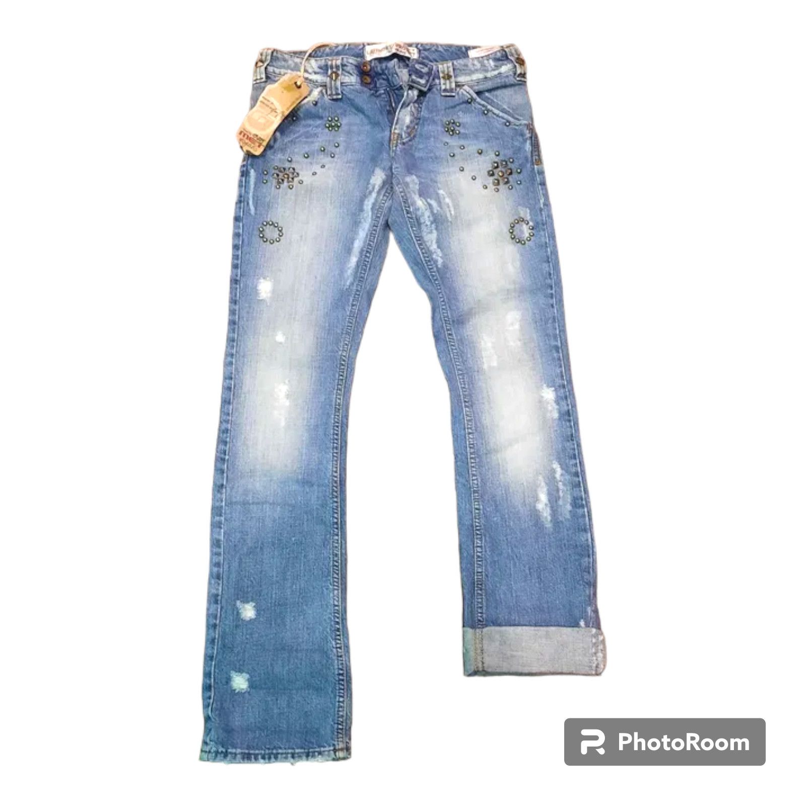 image of Archival Clothing Y2K Denim Jeans Size 27 Brand Met New 6342 in Blue, Women's