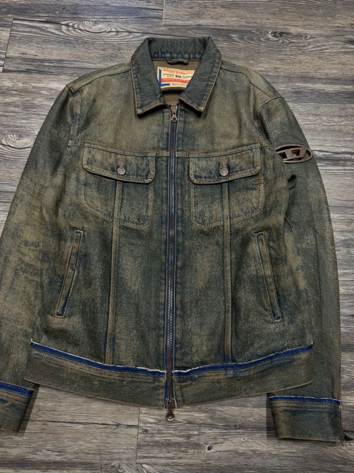 Diesel Diesel SSENSE Exclusive Denim Jacket Size US L / EU 52-54 / 3 - 3 Thumbnail