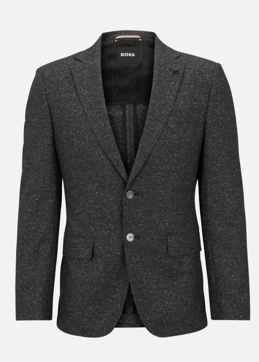 image of Hugo Boss Slim Fit Blazer in Grey, Men's (Size 34S)