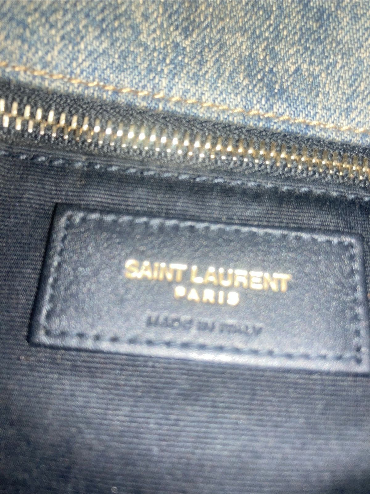 Saint Laurent Paris Vintage Saint Laurent Medium Puffer Denim Bag Size ONE SIZE - 2 Thumbnail