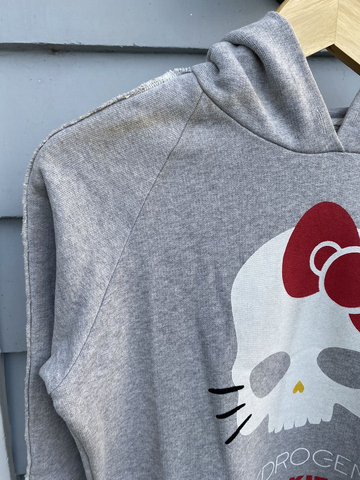 HYDROGEN HydrogenXSanrio Hello Kitty MadeInRomania Distressed Hoodie Size S / US 4 / IT 40 - 3 Thumbnail