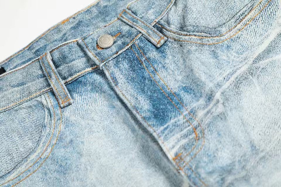 Jean Streetwear Baggy Rhinestone Loose Pants Jeans Size US 32 / EU 48 - 8 Thumbnail