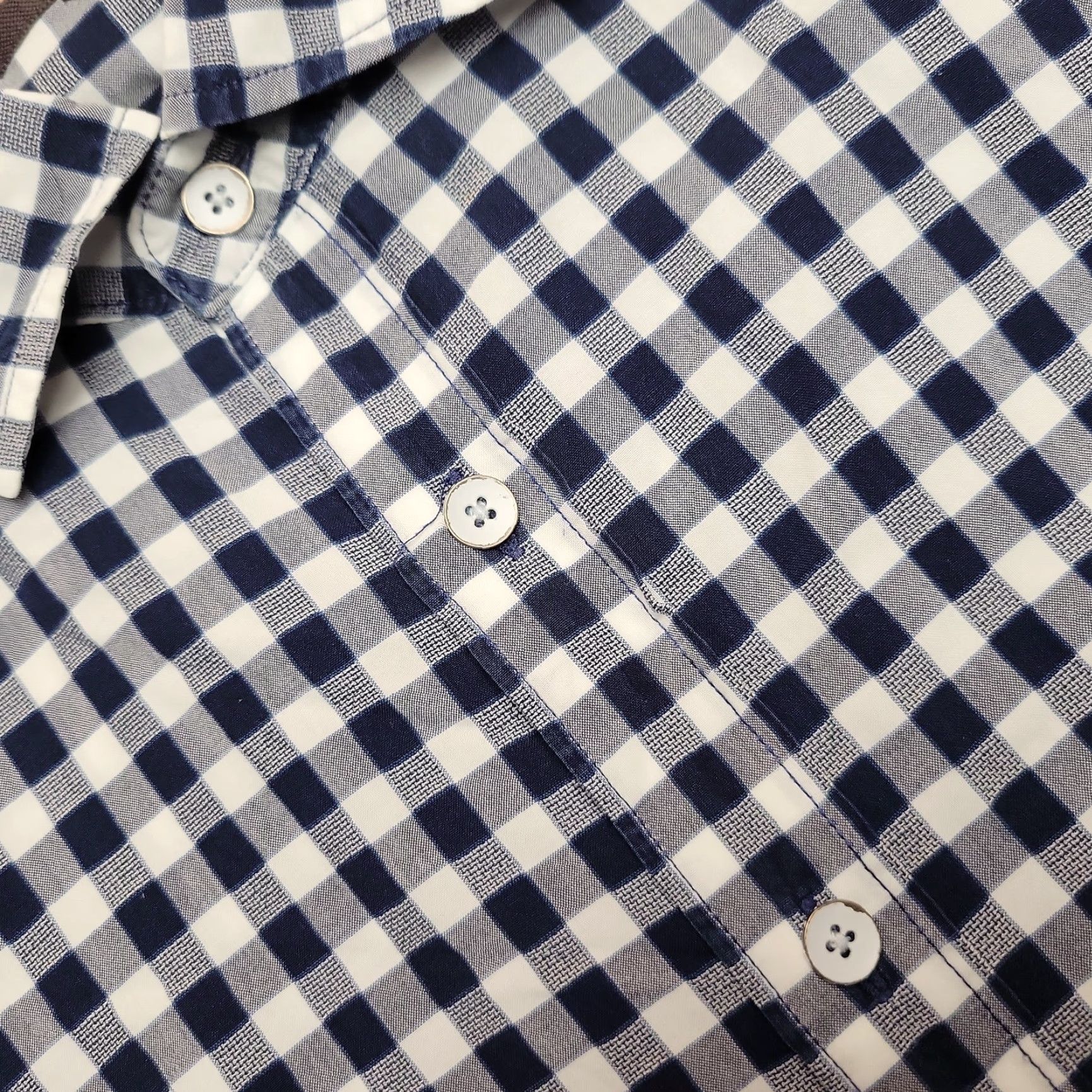 Rodd & Gunn Rodd & Gunn Shirt Mens 2XL Blue White Gingham Check Cotton Casual Sports Fit Shirt Size US XXL / EU 58 / 5 - 6 Thumbnail