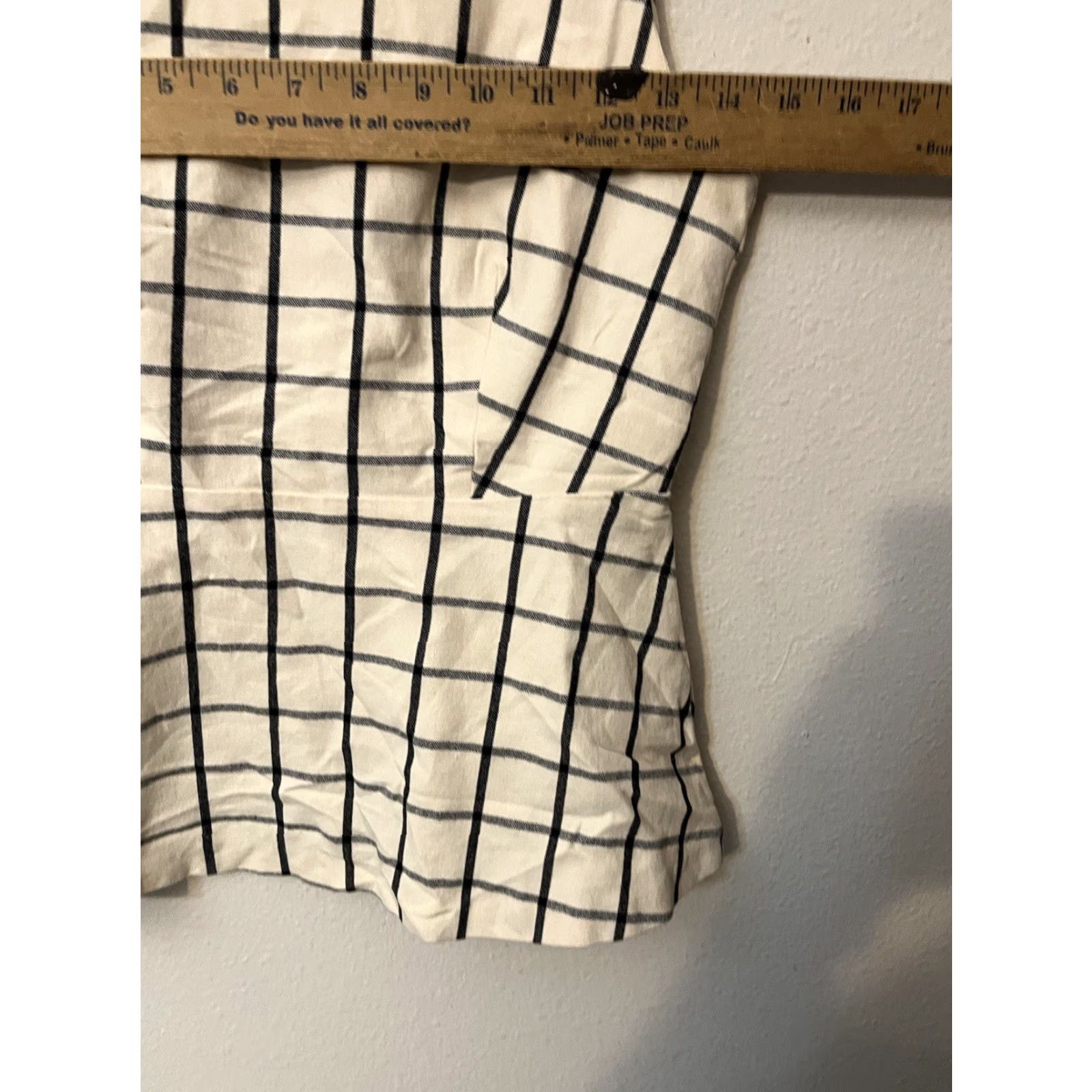 Banana Republic VINTAGE Banana Republic Women's Sleeveless Tennis Dress Size 0 A-Line Plaid Short White 90s Size XS / US 0-2 / IT 36-38 - 5 Thumbnail