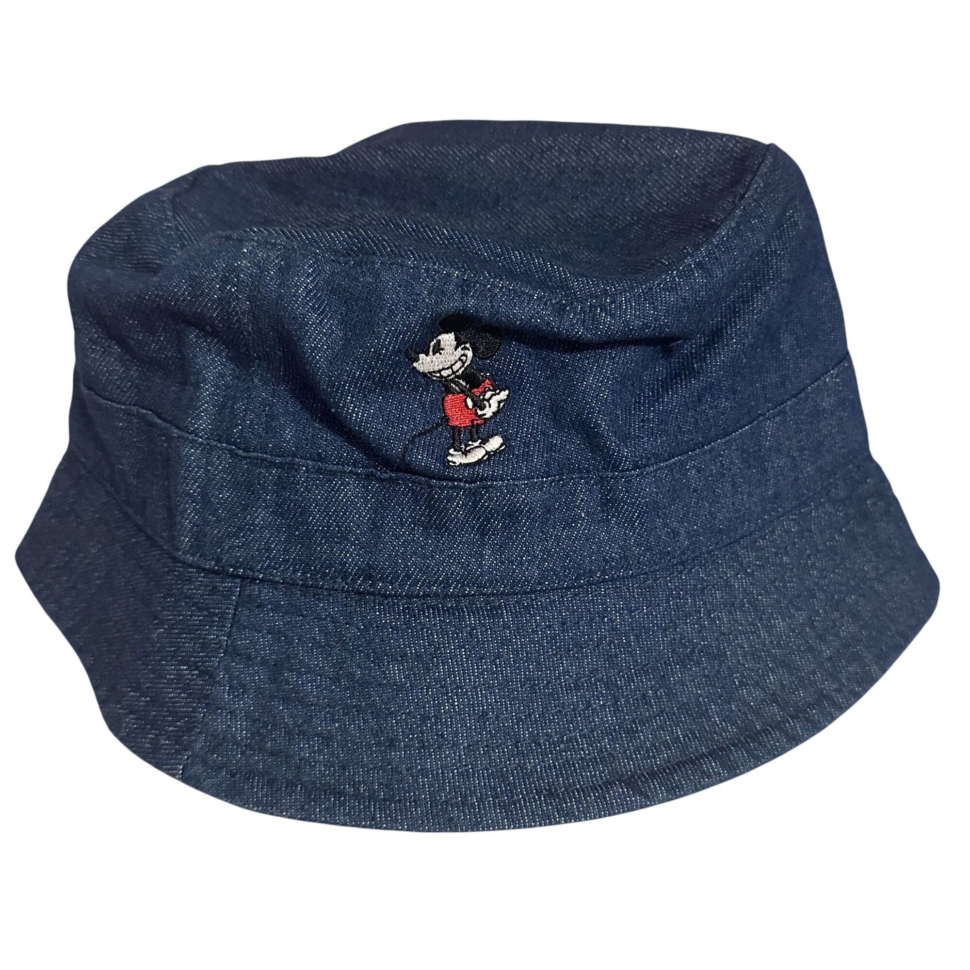Disney Walt Disney Mickey Mouse Embroidered Bucket Hat Navy Blue De Size ONE SIZE - 1 Thumbnail