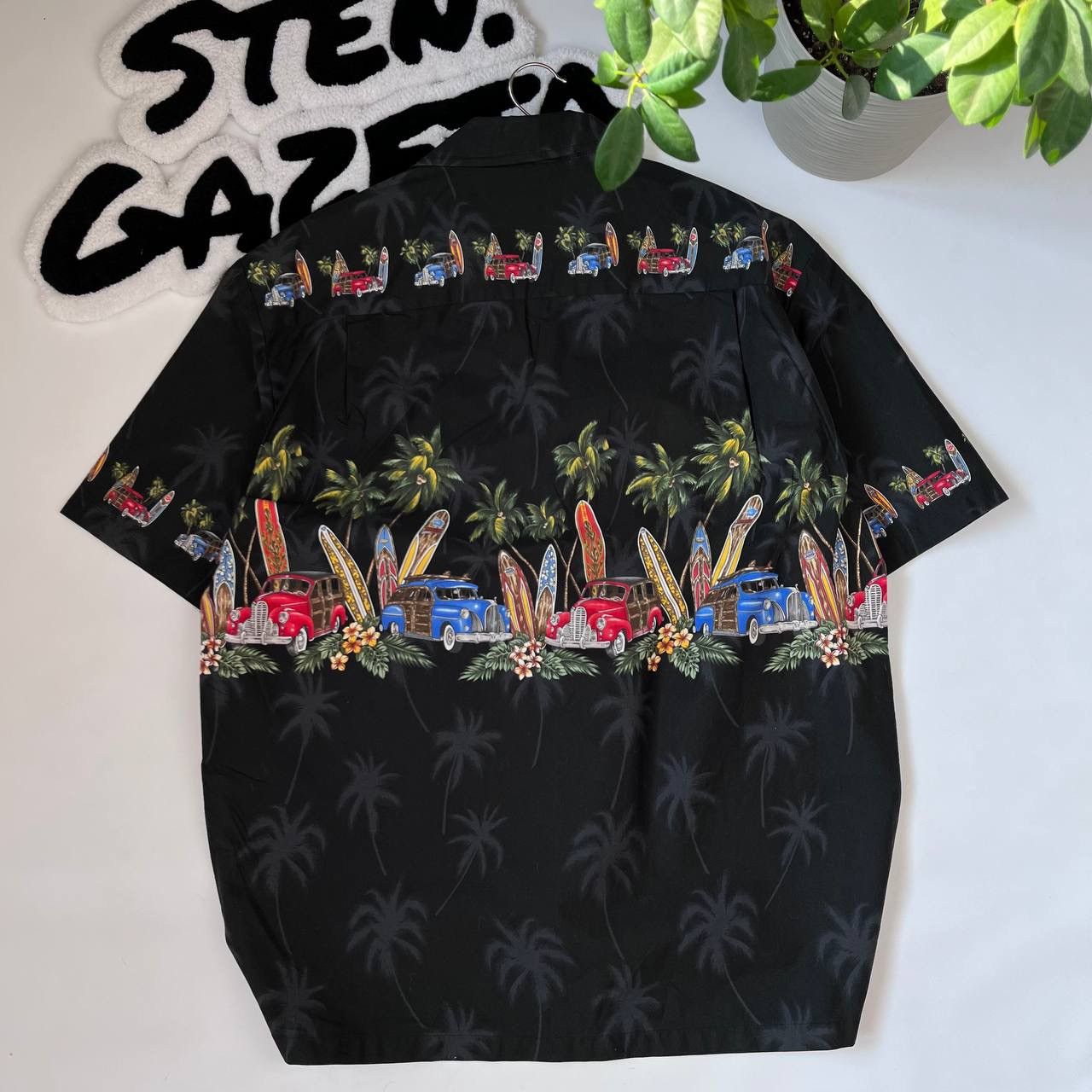 Vintage 90s Pacific Legend Hawaiian Shirt Beach Retro Cars Size US XL / EU 56 / 4 - 4 Thumbnail
