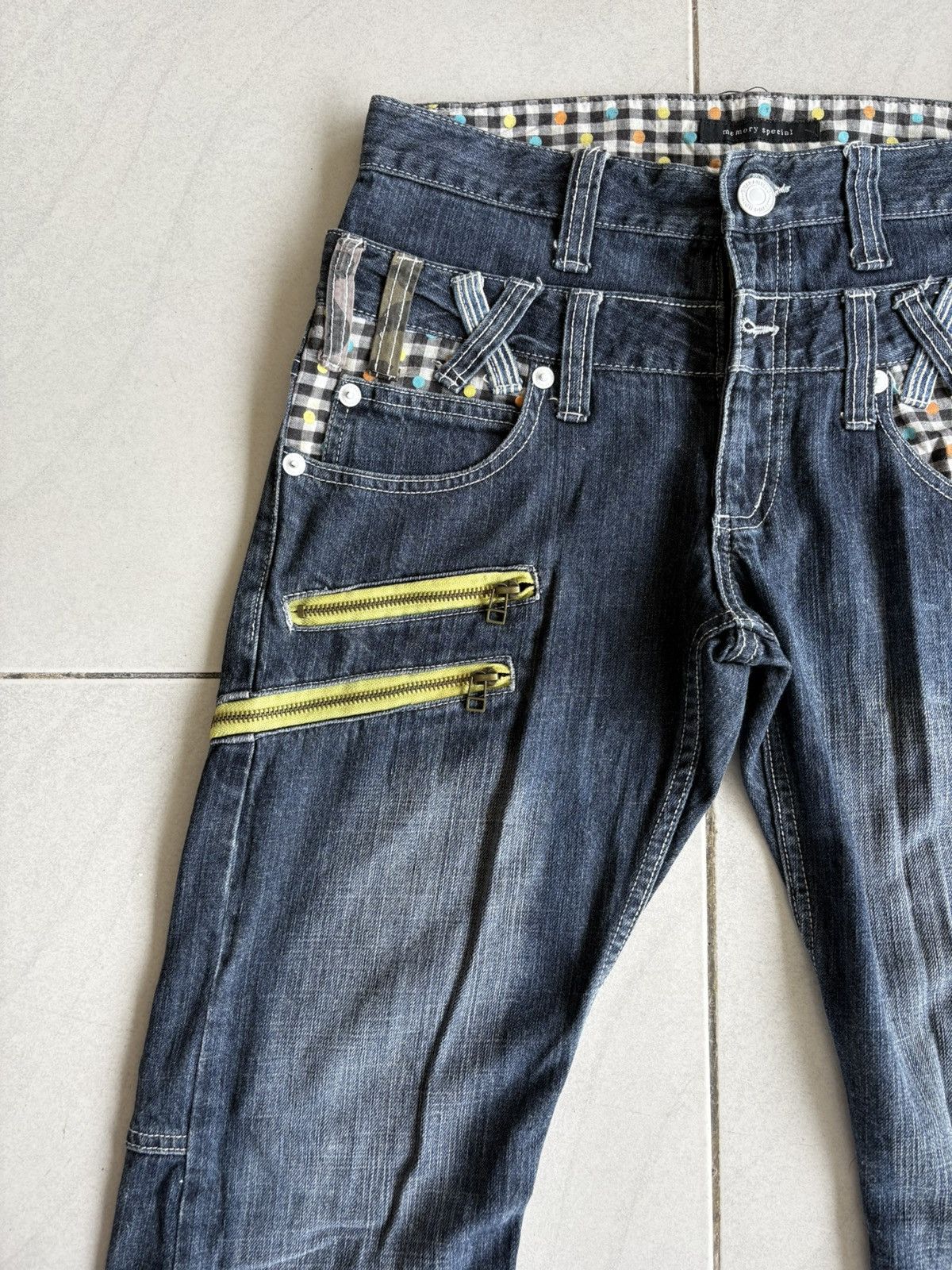 Other Japanese Streetwear Double Waist Jeans Distressed Denim Size US 31 - 5 Thumbnail