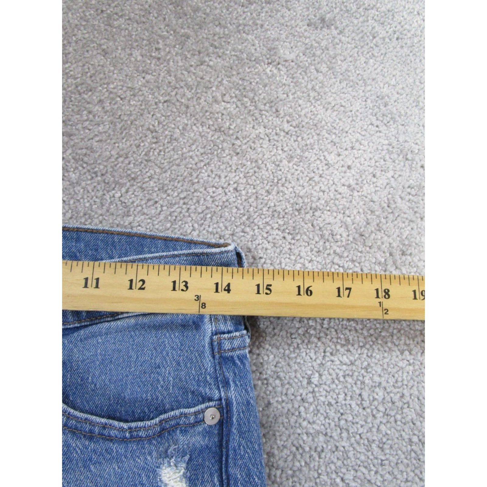 Madewell Madewell Jeans Womens 25 Mid Rise Perfect Vintage Light Wash Denim Ripped blue Size 42" / US 20 - 7 Thumbnail