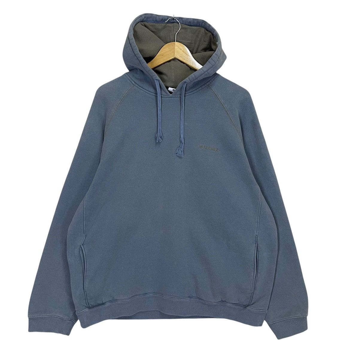 Columbia × Vintage Vintage 90s Columbia Outdoor Small Logo Crewneck Hoodie Size US XL / EU 56 / 4 - 1 Thumbnail