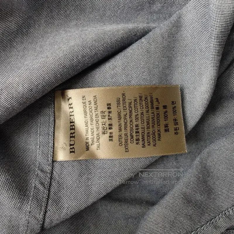 Burberry Burberry Men's Dark Gray Cotton Shirt. Size US S / EU 44-46 / 1 - 5 Thumbnail