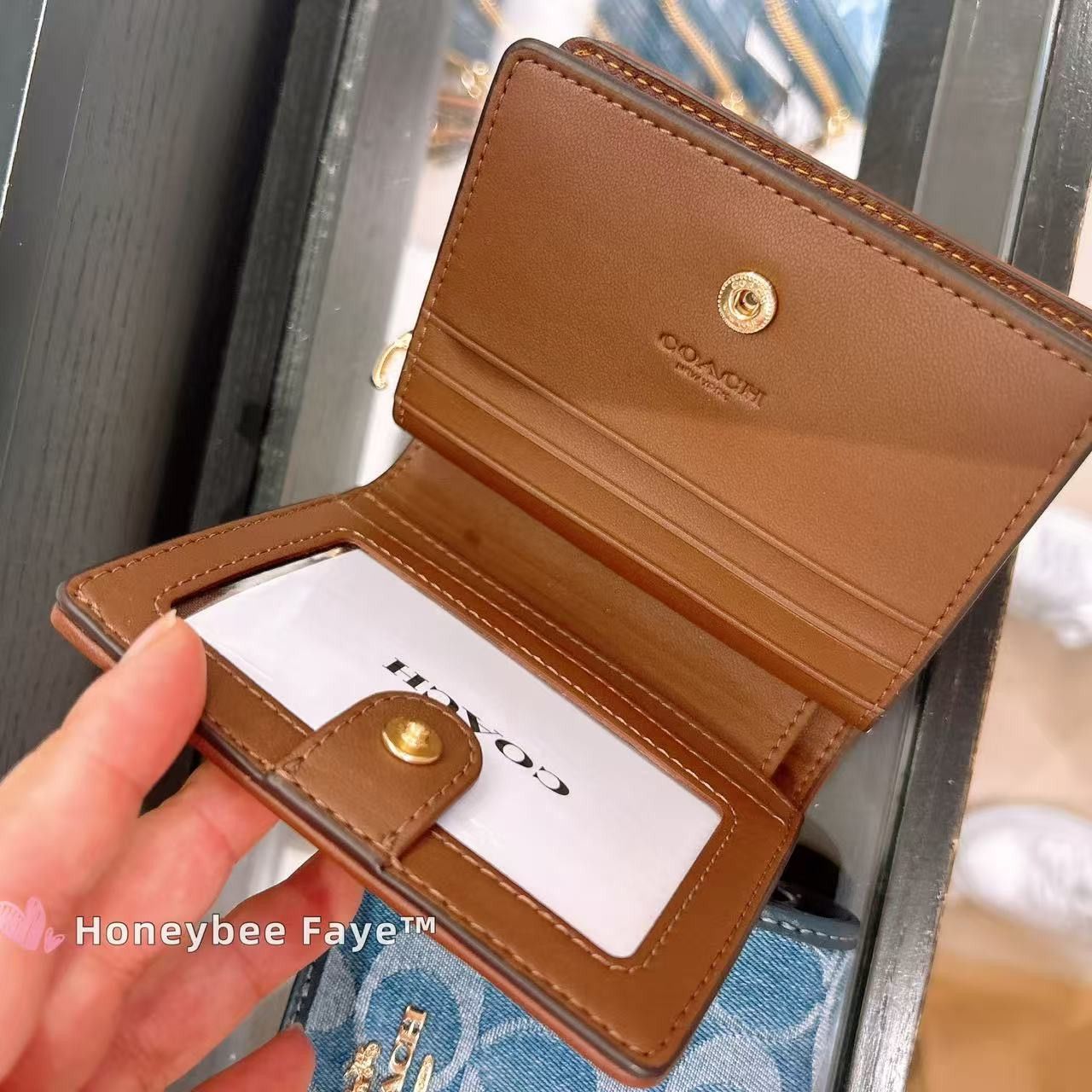 Coach Snap Wallet In Signature Chenille CCQ32 Size ONE SIZE - 3 Thumbnail
