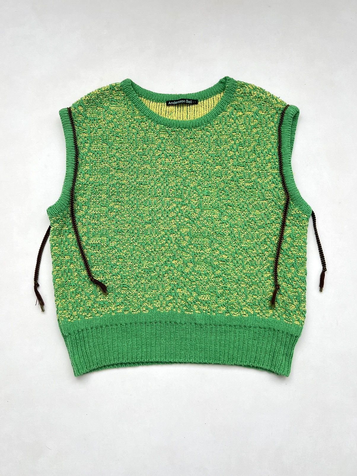 Andersson Bell Anderson Bell Elmers Vest Green Cotton/Linen Blend Oversize Size US M / EU 48-50 / 2 - 6 Thumbnail