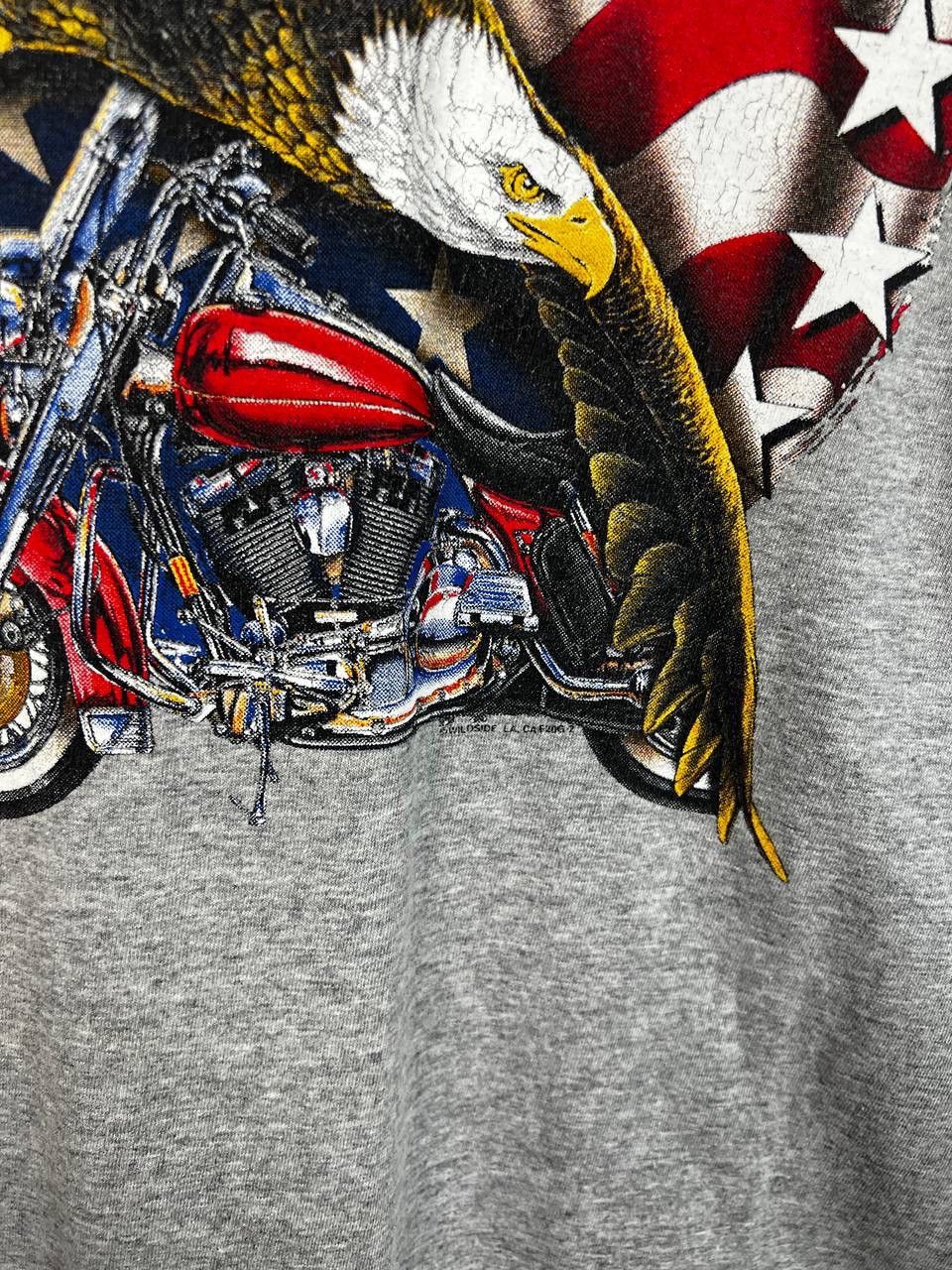Vintage American Biker Harley Eagle 00s vintage t-shirts size L Size US L / EU 52-54 / 3 - 7 Thumbnail