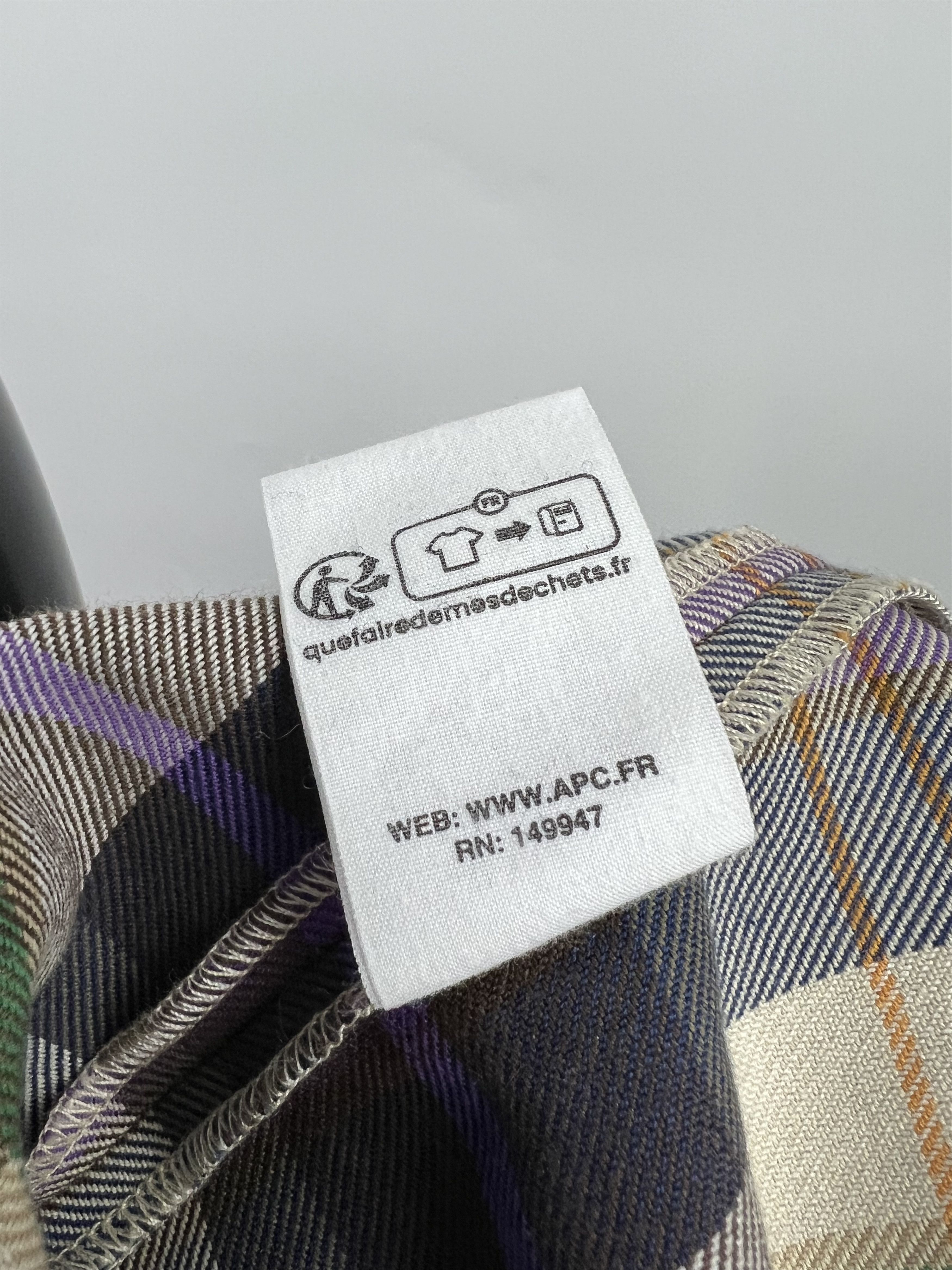 A.P.C. × Flannel A.P.C. Checked Long Sleeve Button Up Shirt Size 38 Size M / US 6-8 / IT 42-44 - 12 Thumbnail