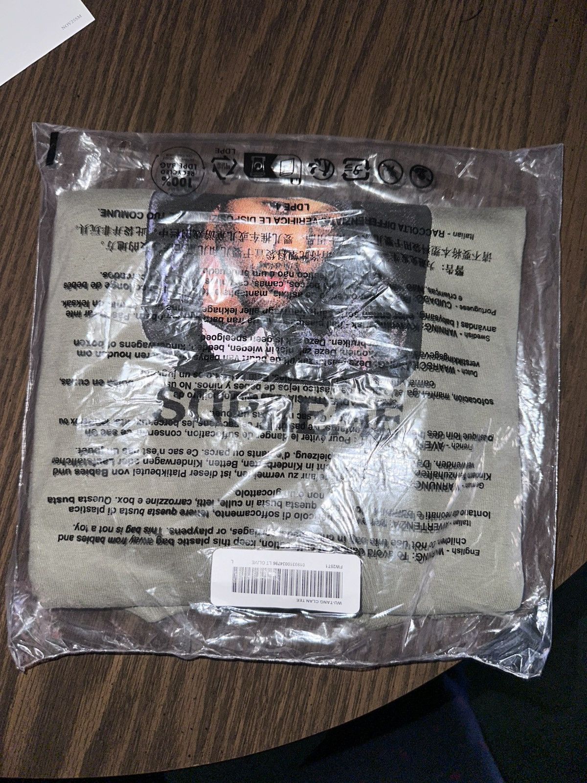 Supreme RZA Tee light olive