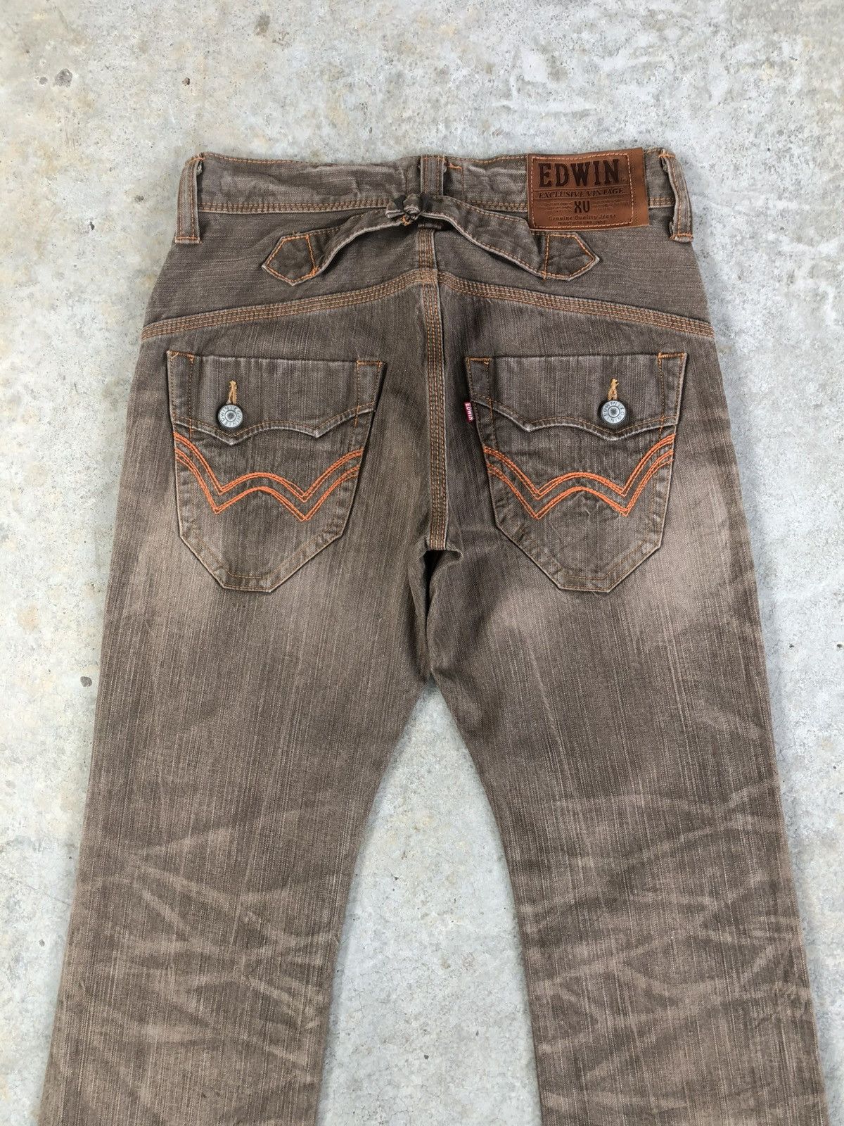 If Six Was Nine Japanese Edwin Exclusive Flared Jeans Distressed Bootcut Size US 31 - 8 Thumbnail