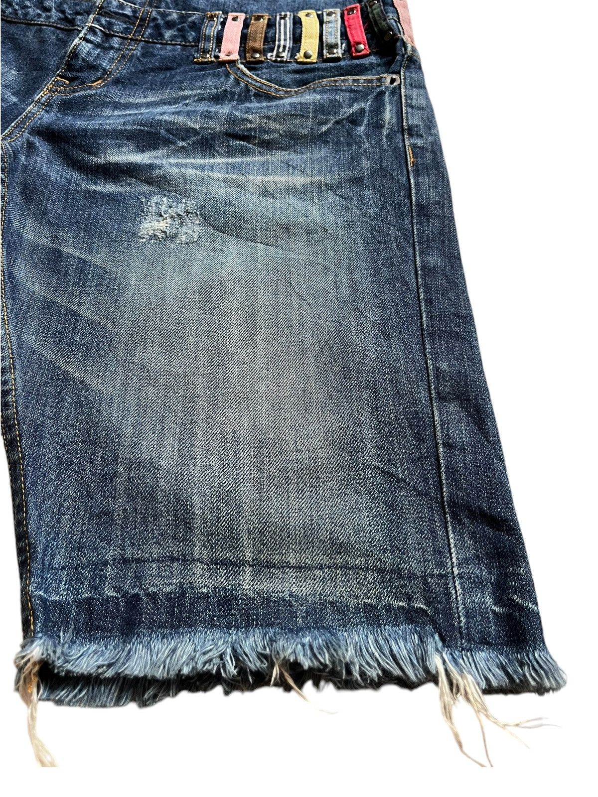 Japanese Brand Vintage Japanese Brand Double Waisted Jean Shorts Jorts Size US 32 / EU 48 - 7 Thumbnail