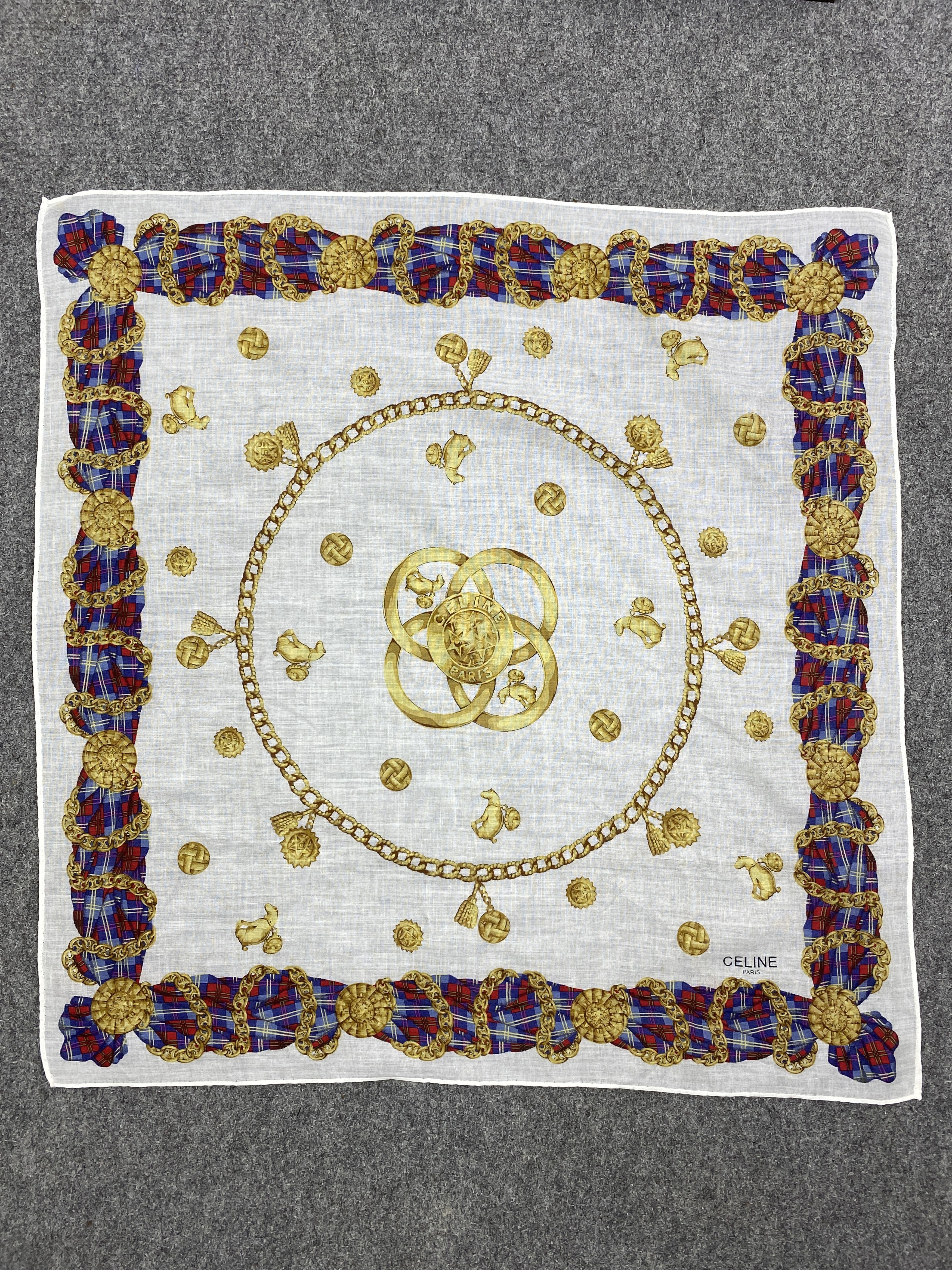Celine Vintage Celine Handkerchief / Neckerchief HKC0988 Size ONE SIZE - 4 Thumbnail