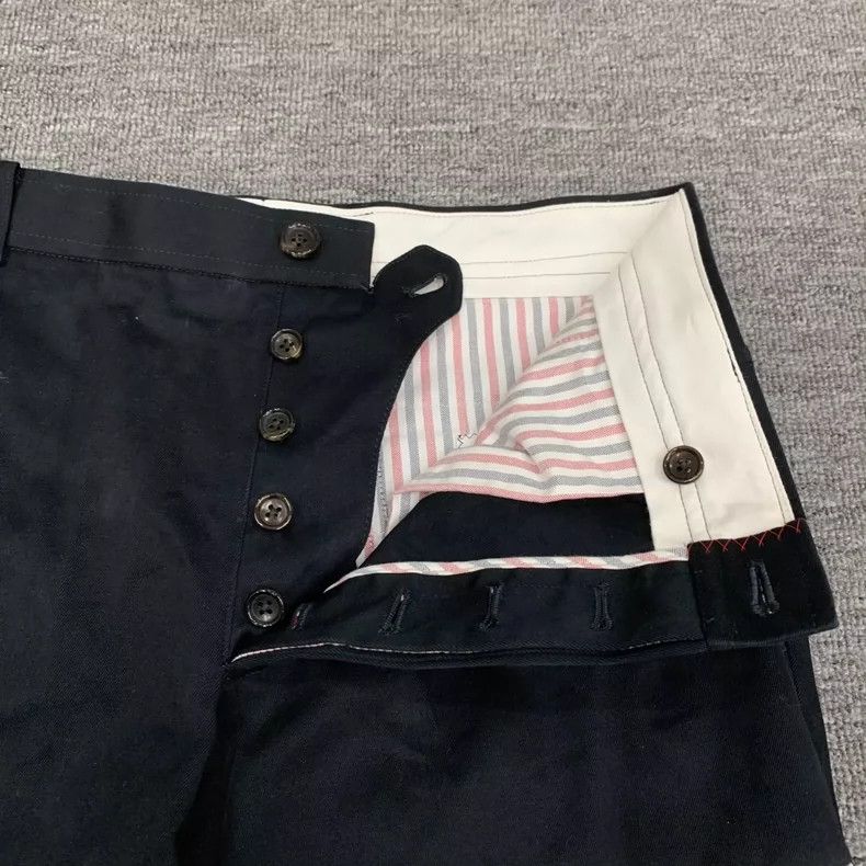 Thom Browne Thom browne Size1 Four-striped dark blue trousers Size US 29 - 3 Thumbnail