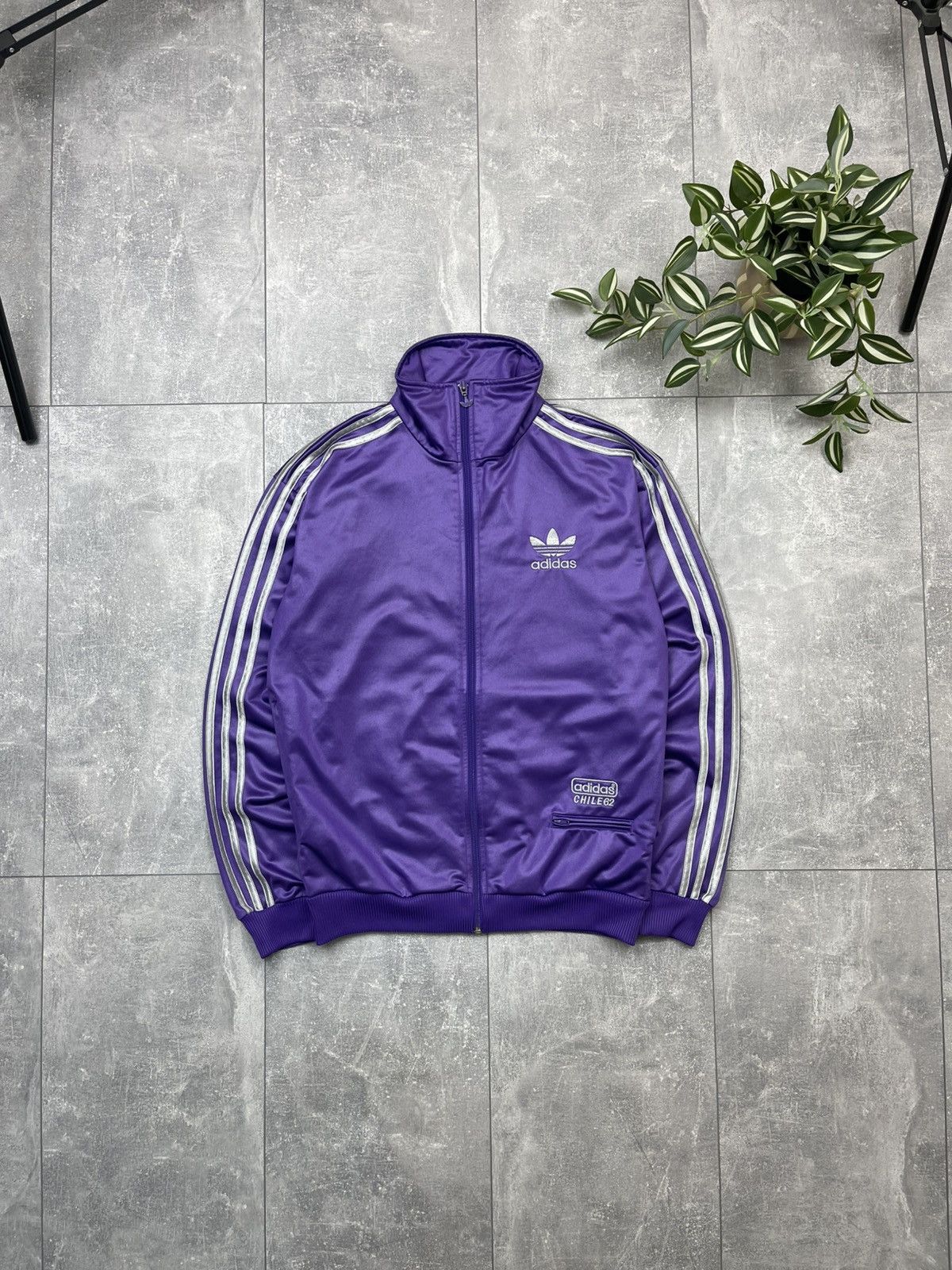 Adidas Chile 62 Track Jacket Casual Retro Purple Track Top