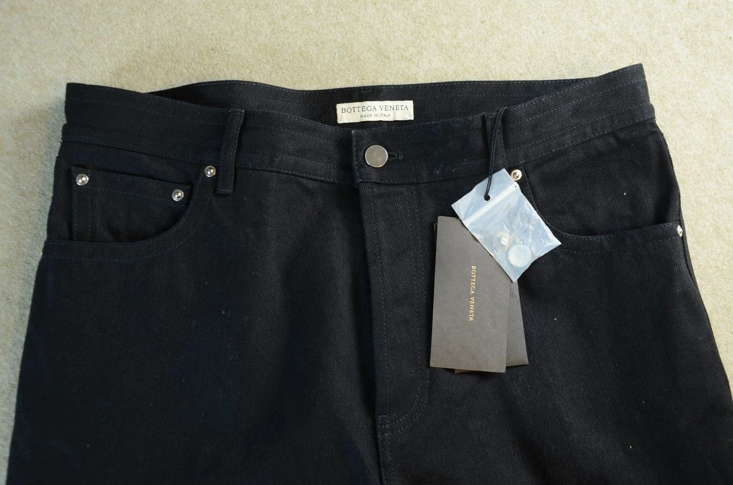 Bottega Veneta Bottega Veneta 3D Embossed Black Structured Jeans Size US 37 - 5 Thumbnail