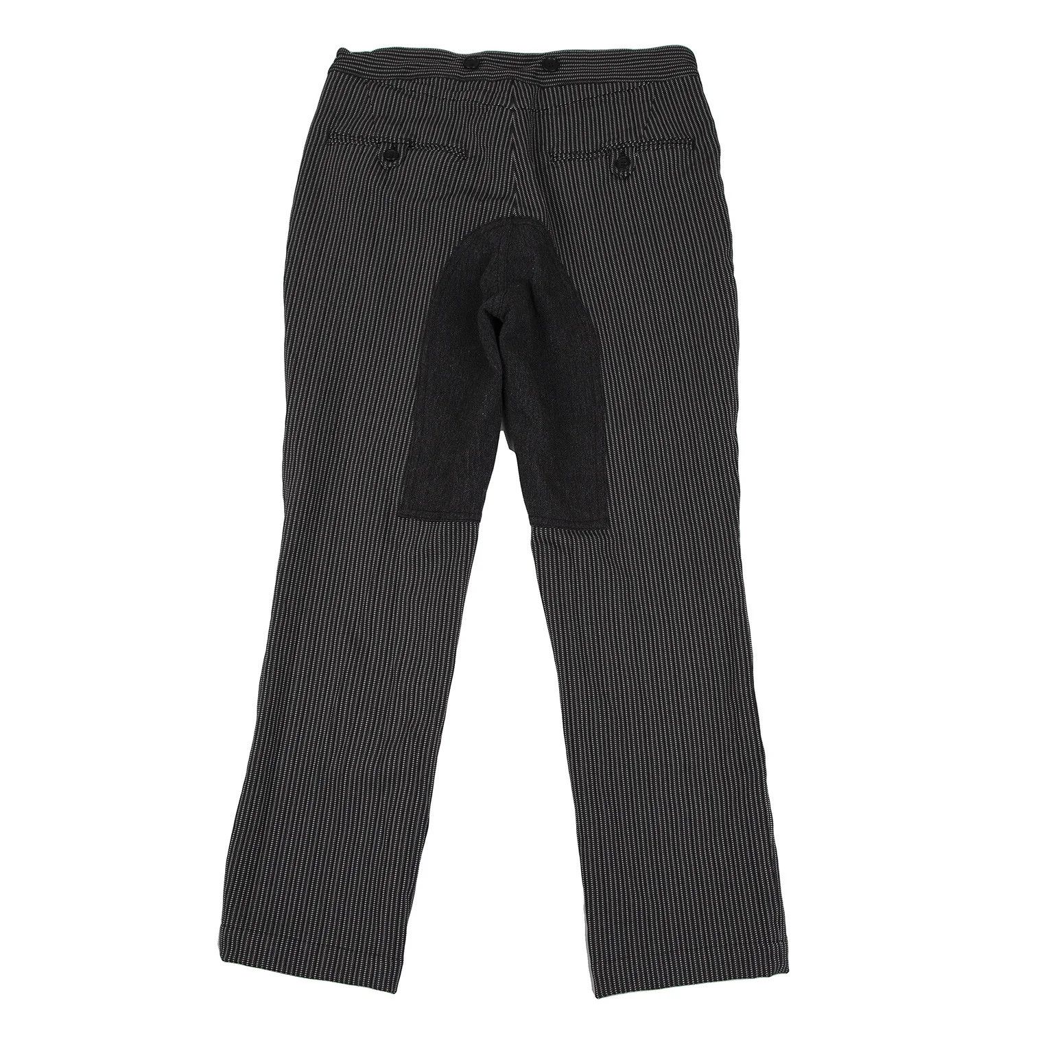 Junya Watanabe Polyester Striped Hip Cut Pants in Charcoal XS Size US 30 / EU 46 - 9 Thumbnail