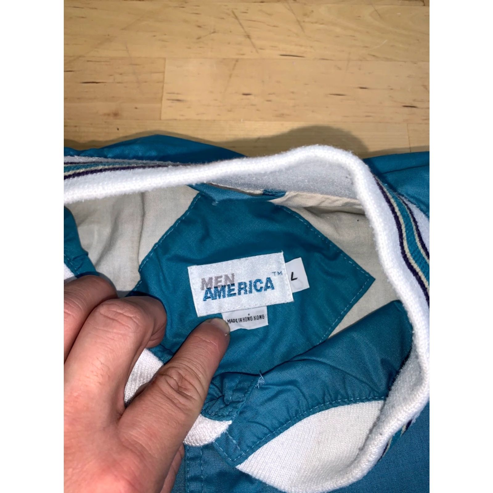Altea Vintage Bomber Jacket L Teal Pockets Casual Mens Size US L / EU 52-54 / 3 - 2 Thumbnail