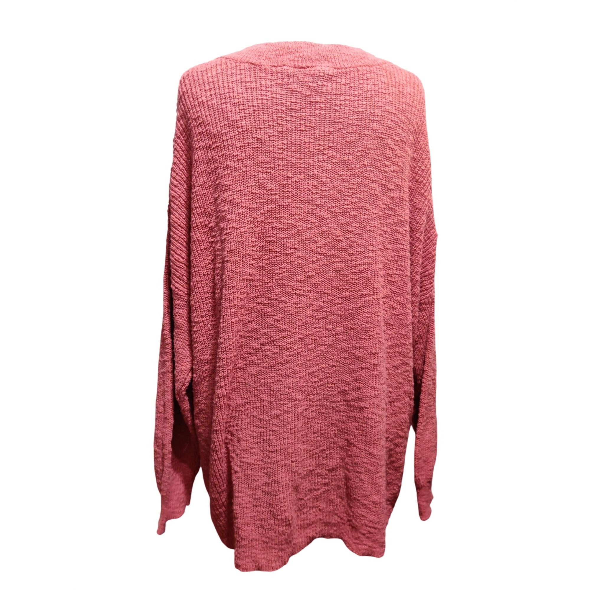 Sonoma SONOMA 3X Plus Size Pink Cotton Knit Sweater V Neck Lightwei Size 3XL / US 20-22 - 3 Thumbnail
