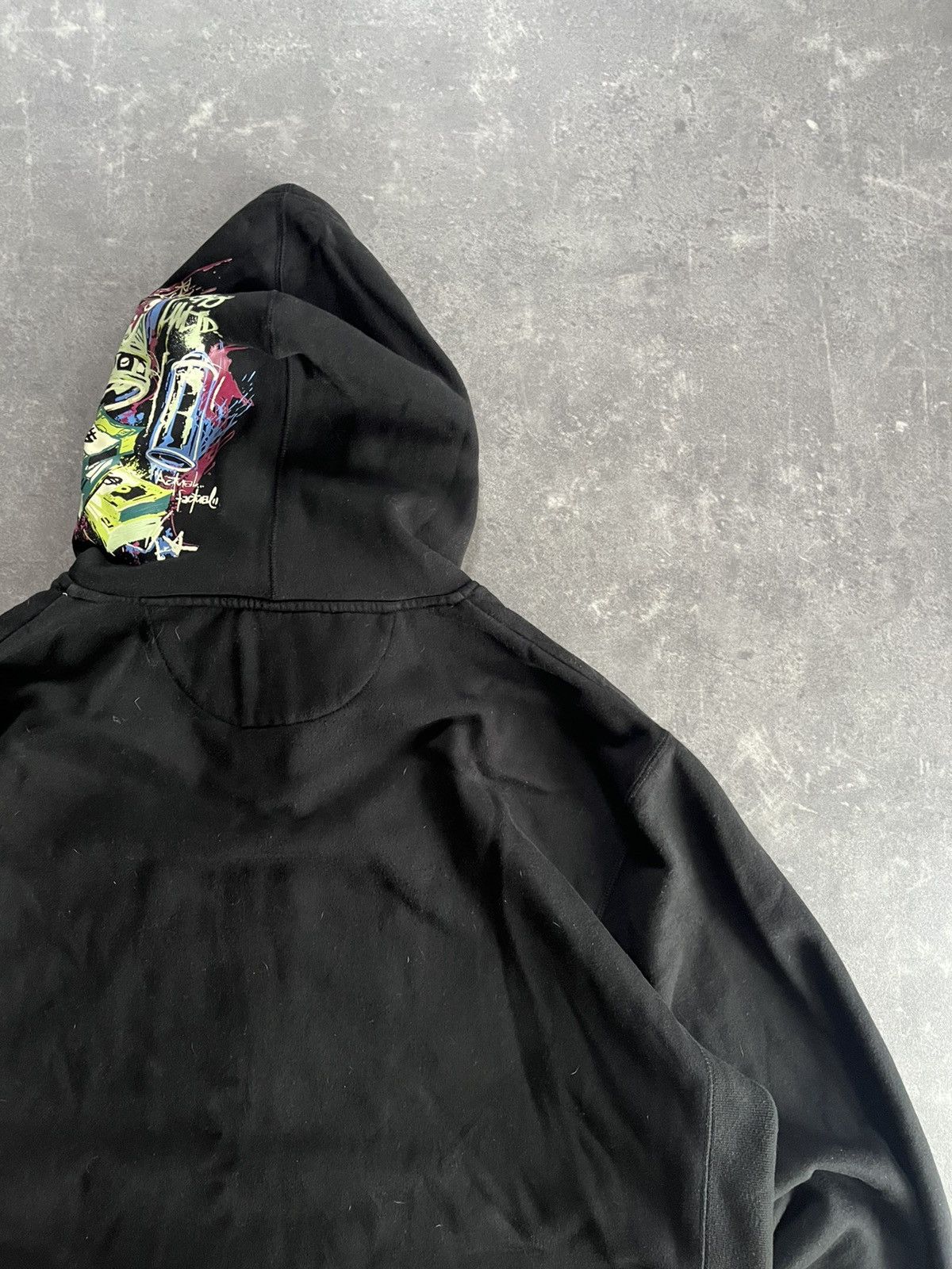 Ecko Unltd. 00s Ecko Unlimited Painted Logo Baggy Zip Hoodie XXL Rare Size US XXL / EU 58 / 5 - 12 Thumbnail