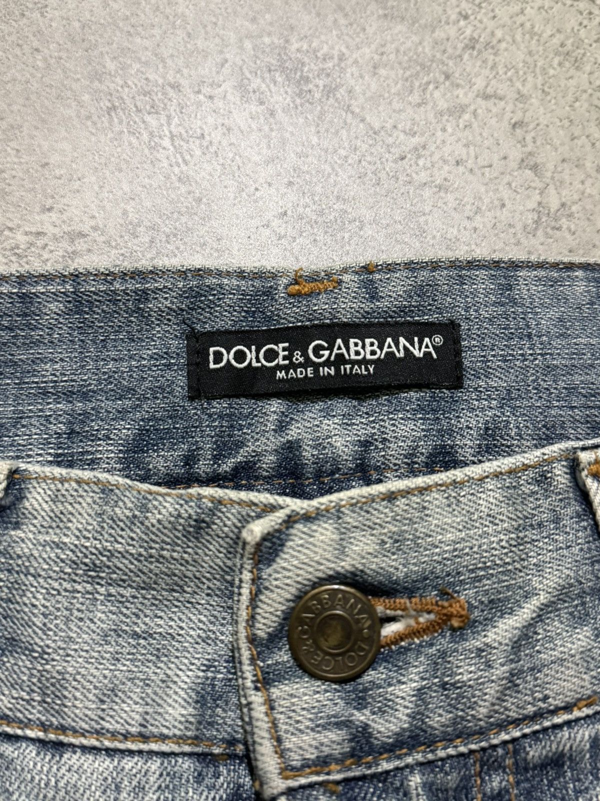 Dolce & Gabbana DOLCE & GABBANA DISTRESSED BOOTCUT JEANS Size US 33 - 8 Thumbnail