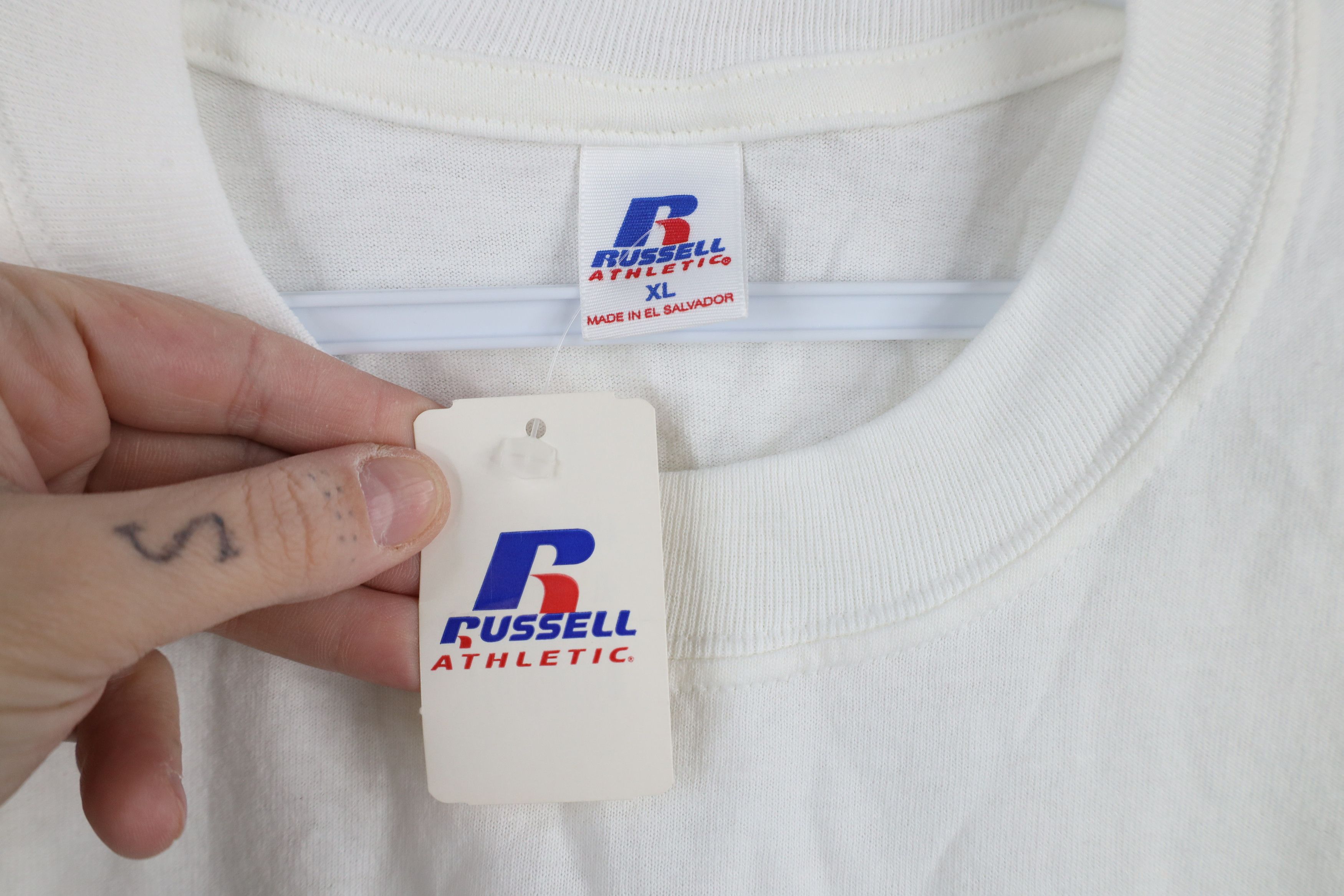 Russell Athletic × Vintage NOS Vintage 90 Russell Athletic University of Toledo T-Shirt Size US XL / EU 56 / 4 - 4 Thumbnail