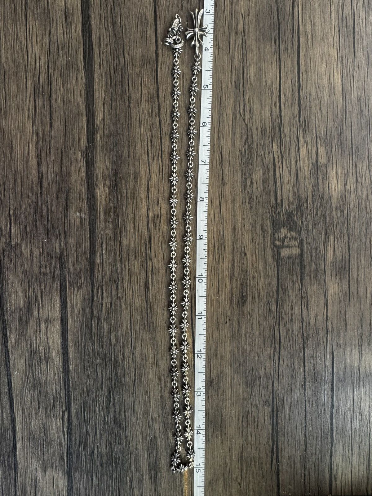Chrome Hearts Chrome hearts tiny E rosary choke chain Size ONE SIZE - 13 Thumbnail