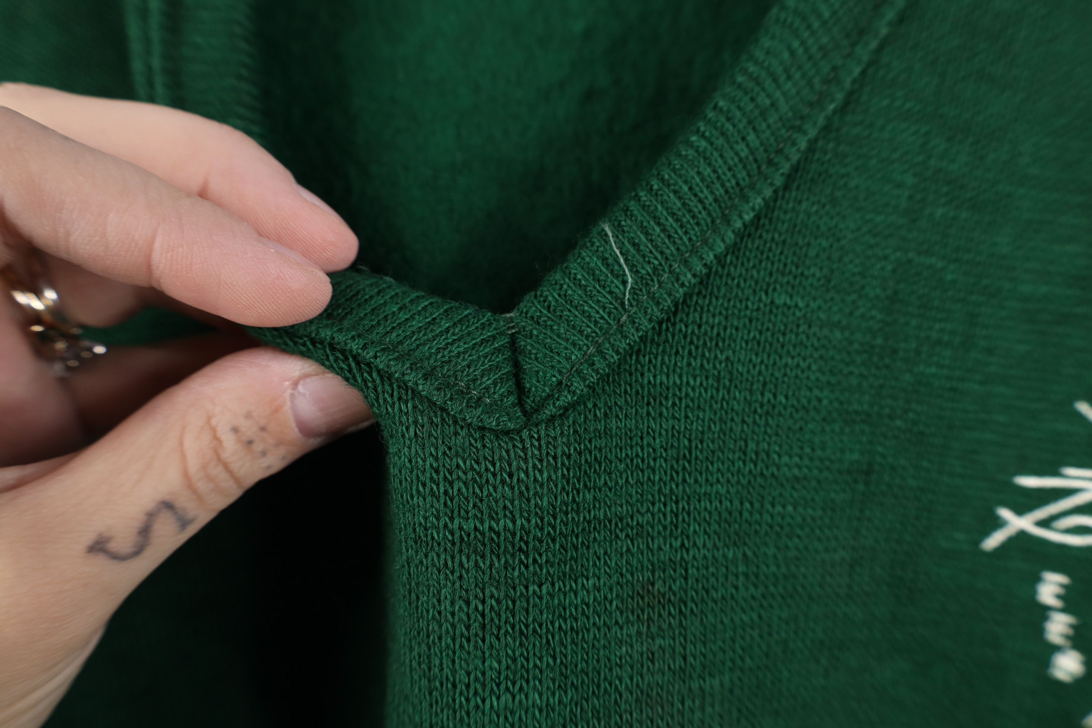Vintage Vintage 70s Streetwear Mustang V-Neck Sweater Green USA Size M / US 6-8 / IT 42-44 - 5 Thumbnail
