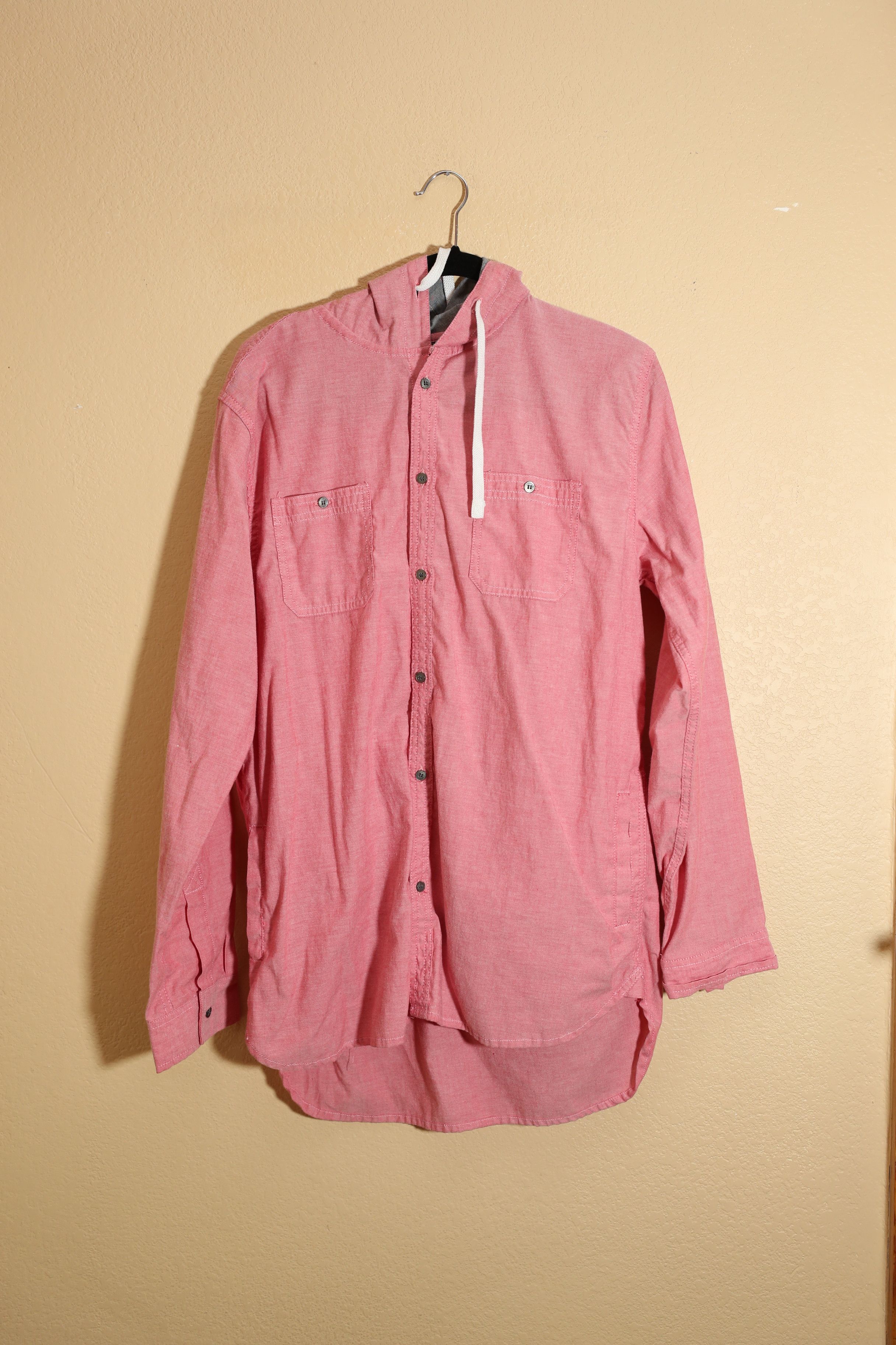 Jiberish Jiberish Pink Hooded Button Up (XXL) Size US XXL / EU 58 / 5 - 1 Thumbnail