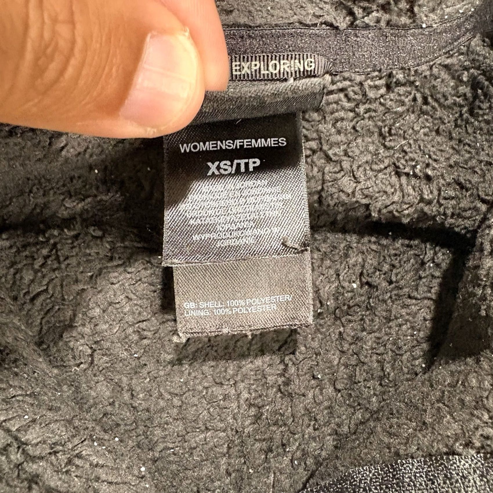 The North Face The North Face Osito Jacket Womens XS Black Fleece Full Zip Pockets Sherpa Jacket Size XS / US 0-2 / IT 36-38 - 6 Thumbnail