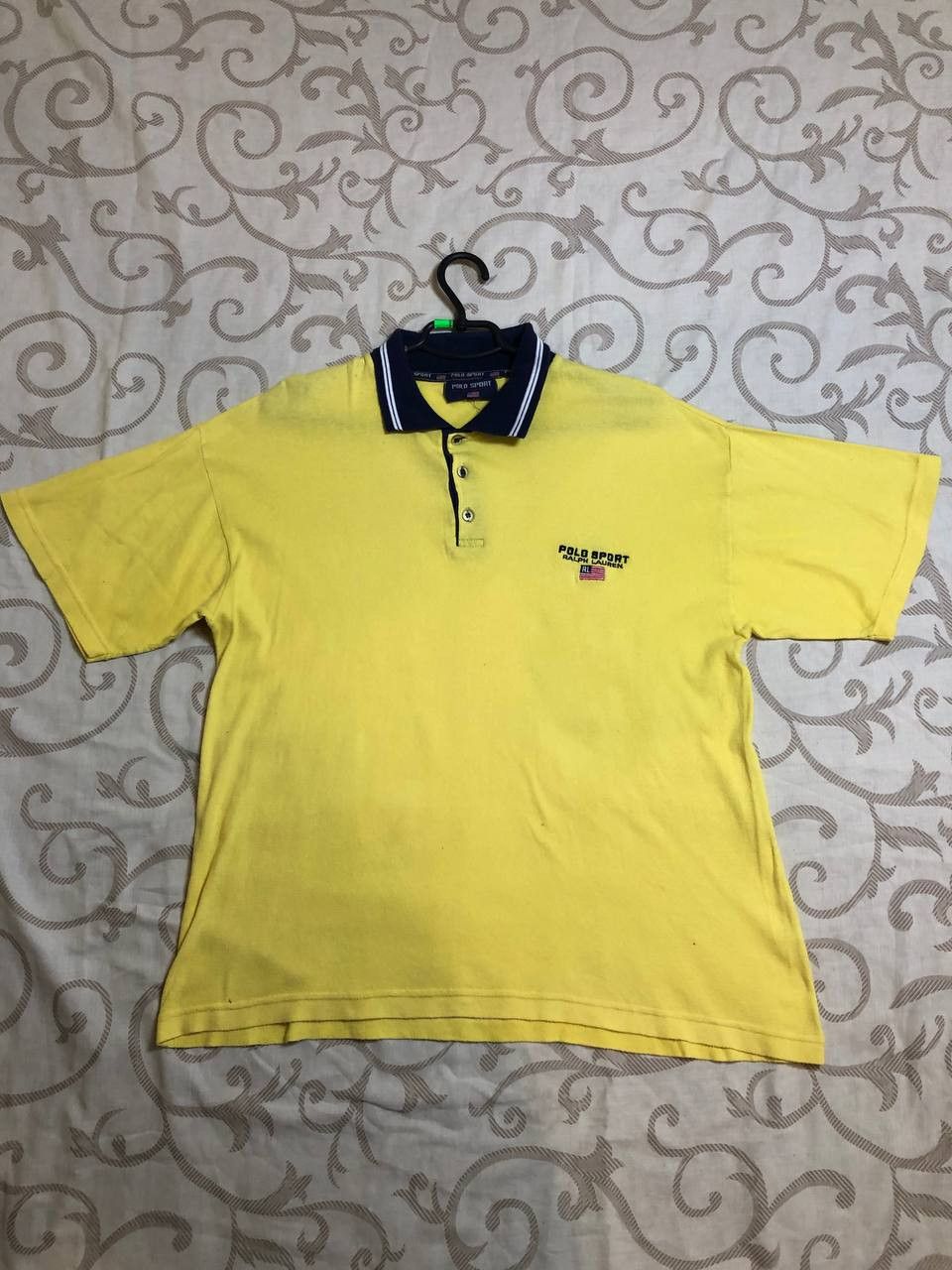 Polo Ralph Lauren Vtg POLO SPORT Ralph Lauren Polo Shirt Embroidered USA Flag Size US L / EU 52-54 / 3 - 1 Thumbnail